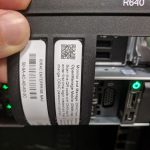 Dell EMC PowerEdge R640 Quick Sync 2 Label