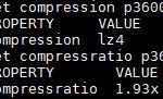 ZFS Get Compressratio And Compression