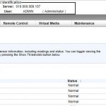 Ethereal Capital IPMI Web GUI Sensor Readings