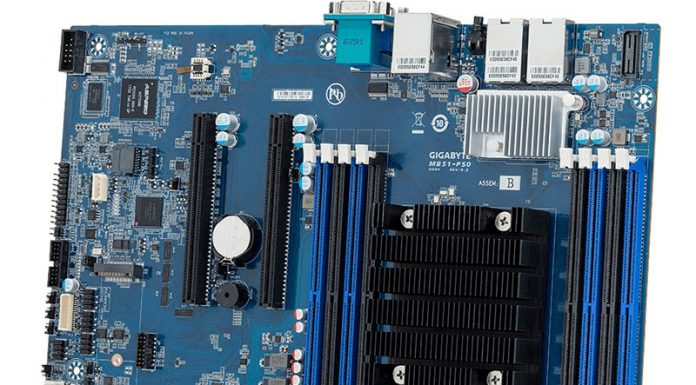 Gigabyte MB51-PS0 Intel Xeon D-2100 Series Launch Platform Gigabyte MB51 PS0 Three Quarter