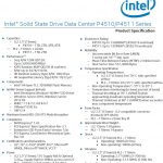 Intel DC P4510 And P4511 Product Specifications