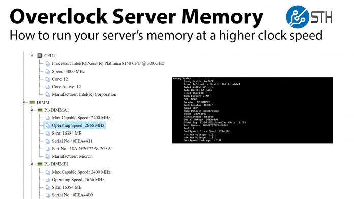 How To Overclock Server Memory