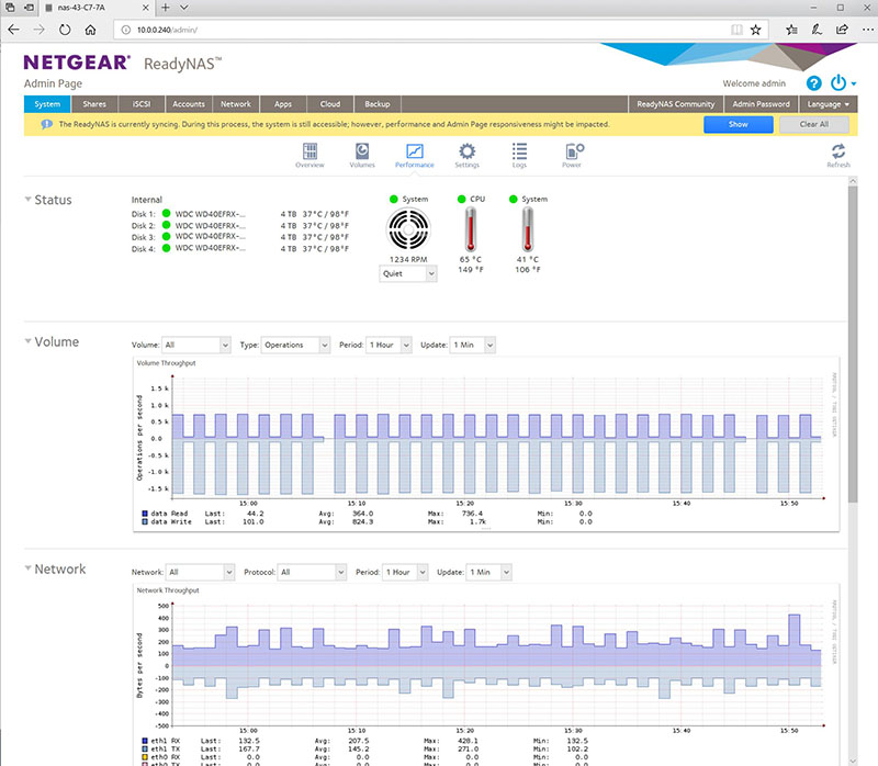 Netgear RN524X Administer 4