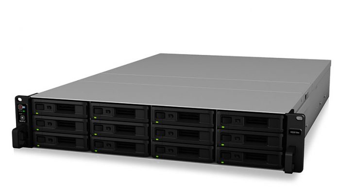 Synology RS3618xs Xeon D 2U Rackmount NAS Launched Synology RS3618xs Front Three Quarter