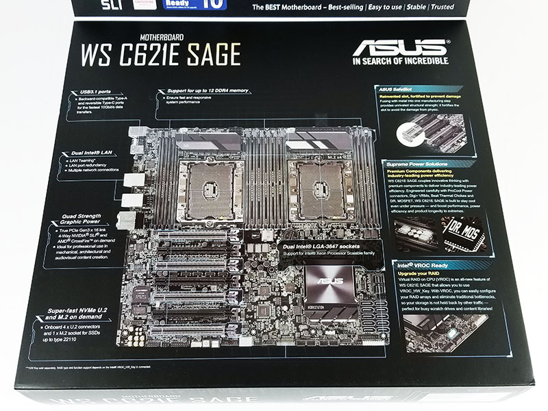 ASUS WS C621E SAGE Box Open