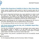 Intel Atom E3800 Series Errata VLI89