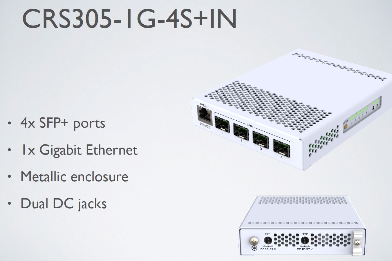 MikroTik CRS305 1G 4S+IN Switch