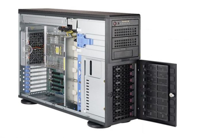 Supermicro AS 4023S TRT Front Open View