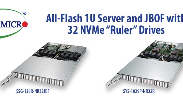 New 256TB 1U Ruler NVMe SSD Supermicro SSG-136R-NR32JBF Offering Supermicro Ruler Server Launch