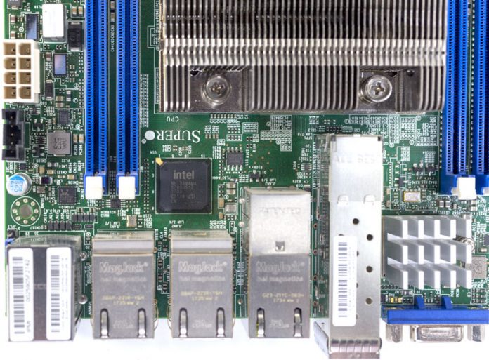 Supermicro X11SDV 16C TP8F Intel I350AM4 Networking