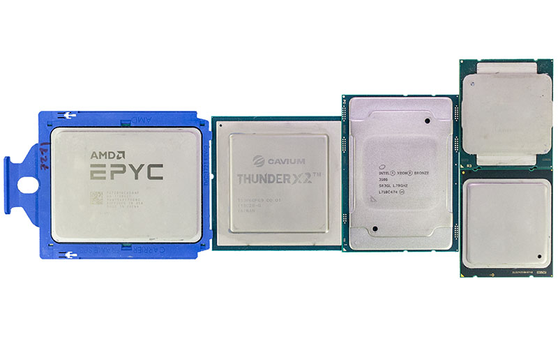 AMD EPYC 7000 Cavium ThunderX2 Intel Xeon Scalable And E5 V1 V4