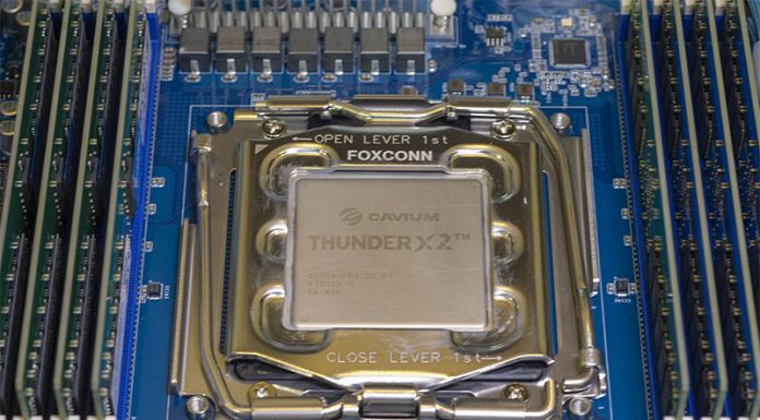 Cavium ThunderX2 Review and Benchmarks a Real Arm Server Option Cavium ThunderX2 Chip In Socket
