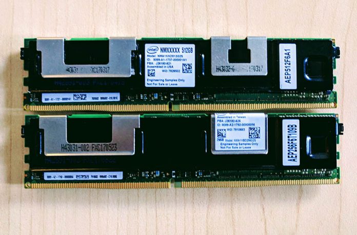 Intel Optane Persistent Memory Modules Front And Back 1
