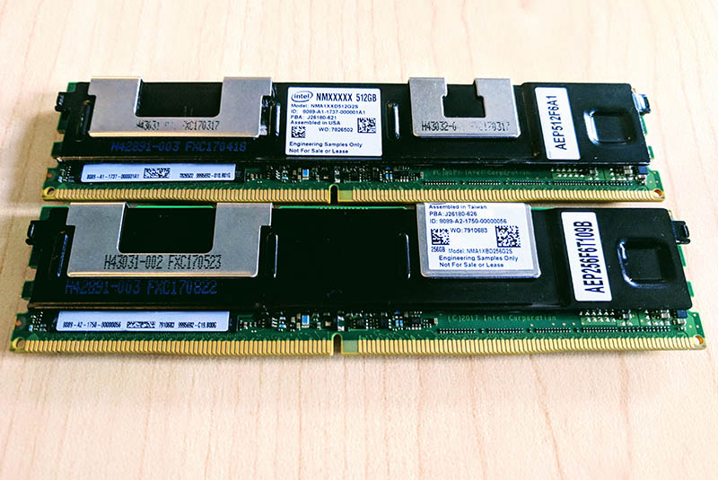 Intel Optane Persistent Memory Modules Front And Back 2