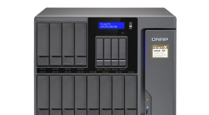 QNAP TS-1677X NAS Series Powered by AMD Ryzen with GPU Support QNAP TS 1677X Front
