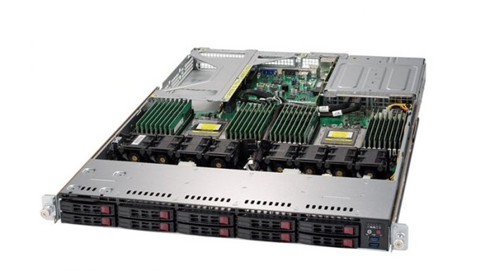 Supermicro AS-1123US-TR4 Server Review 1U Dual AMD EPYC Supermicro AS 1123US TR4 Front Top Open