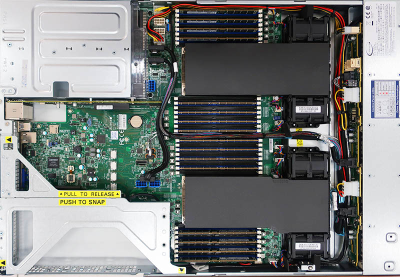 Supermicro AS 1123US TR4 Overview Without Air Shrouds And NVMe Cables