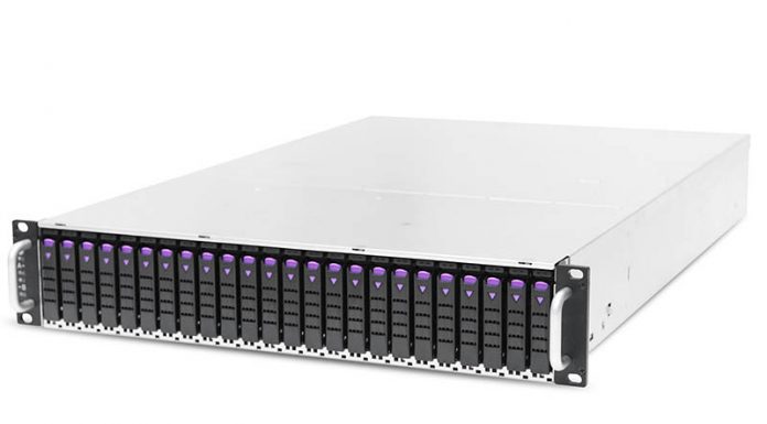 AIC J2024-04 is a High Availability NVMe JBOF Appliance AIC J2024 04 Front Three Quarter