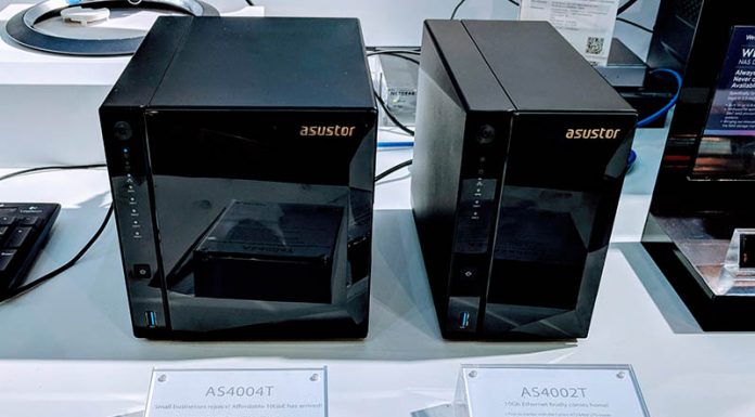 Asustor AS4002T and AS4004T ARM-based 10GbE NAS at Computex 2018 Asustor AS4002T And AS4004T Front