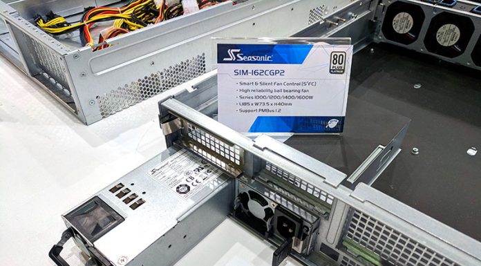 Seasonic Server PSUs at Computex 2018 Seasonic SIM 162CGP2 Redundant PSU In Server
