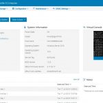 Dell EMC PowerEdge R7415 IDRAC 9 Dashboard
