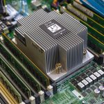 HPE DL385 Gen10 CPU Heatsink With 8x DDR4 DIMMs