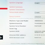 Lenovo ThinkStation P520 BIOS Setup