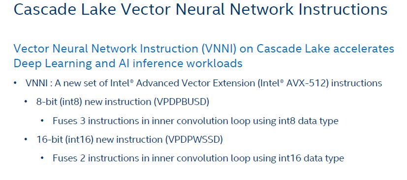 HC30 Intel Xeon Scalable Cascade Lake VNNI Overview
