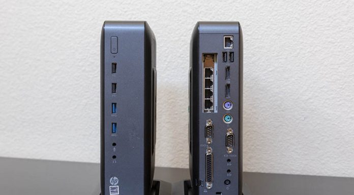 HP T620 Plus Thin Client and Firewall VPN Appliance HP T620 Plus Thin Client Front And Rear