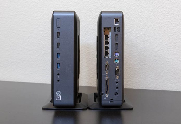 HP T620 Plus Thin Client Front And Rear