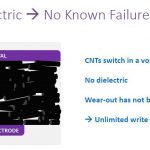 Nantero Carbon Nanotube NRAM No Dialetric