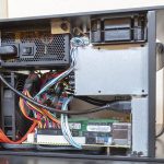 Silverstone CS01 HS Two Internal Drives And The Mess Before Cleaning