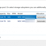 Windows Storage Server 2016 Storage Spaces Newly Added HD As Automatic For Allocation