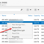 Windows Storage Server 2016 Storage Spaces Remove Failed Drive 1