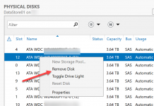 Windows Server 2016 Storage Spaces How to Replace a Failed Hard Drive Windows Storage Server 2016 Storage Spaces Remove Failed Drive 1
