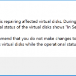 Windows Storage Server 2016 Storage Spaces Repair Operation 1