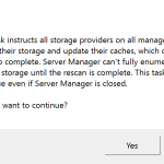 Windows Storage Server 2016 Storage Spaces Rescan Storage 2