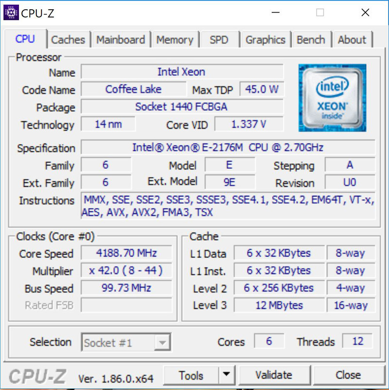Lenovo ThinkPad P1 CPU Z
