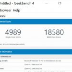 Lenovo ThinkPad P1 GeekBench CPU