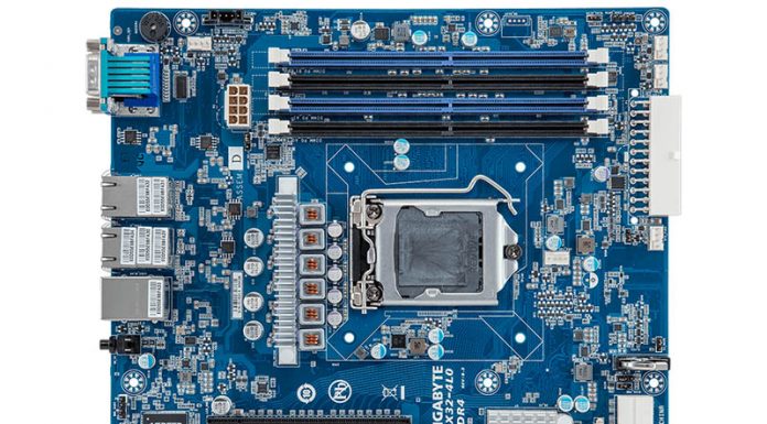 New Gigabyte Intel Xeon E-2100 Server Motherboards Gigabyte MX32 4L0 Top View