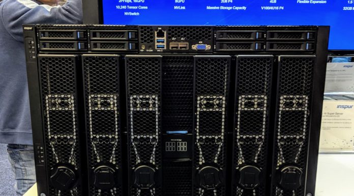 Inspur AGX-5 and Our SC18 Discussion with the Company Inspur AGX 5 Front At SC18