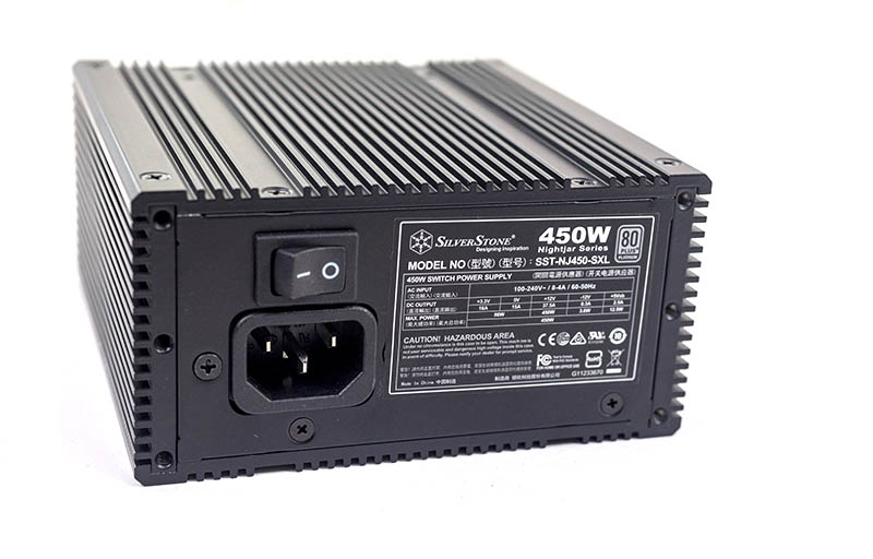 SilverStone Nightjar NJ450 SXL Power Input And Switch