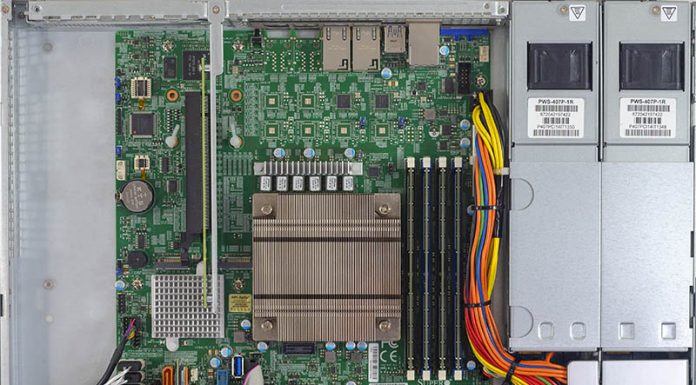 Supermicro SYS-5019C-MR Review A 1U Intel Xeon E-2100 Powerhouse Supermicro SYS 5019C MR Internal Overview
