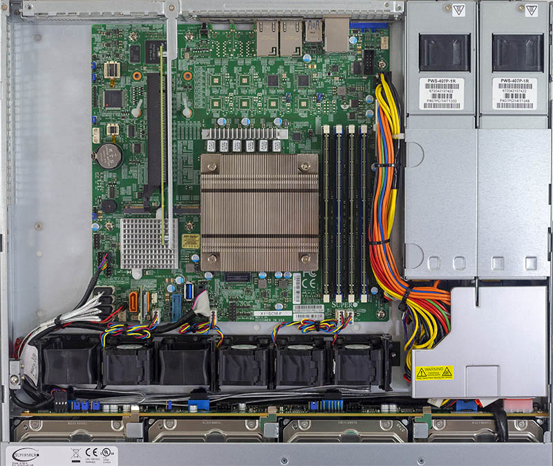 Supermicro SYS 5019C MR Internal Overview