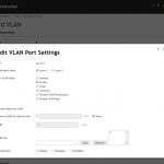 Dell Networking X Series Edit VLAN GUI