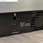 Dell Networking X4012 Rear Console Reset Lock