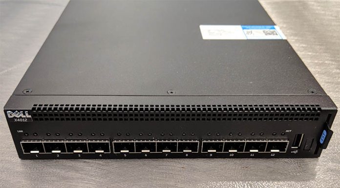 Dell X4012 12-port 10GbE Switch Review a Half-Width Option Dell X4012 Front Cover Ports