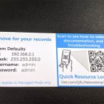 Dell X4012 Switch System Defaults