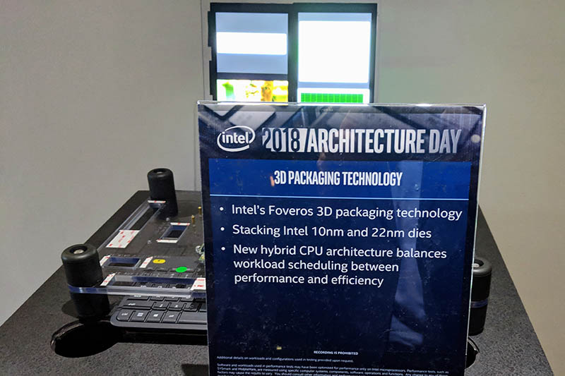 Intel FOVEROS Demo At Intel Architecture Day 2018 Placard