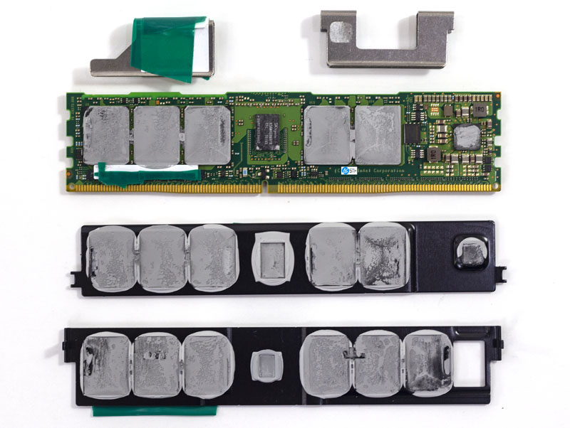 Intel Optane DC Persistent Memory Green DRAM Side